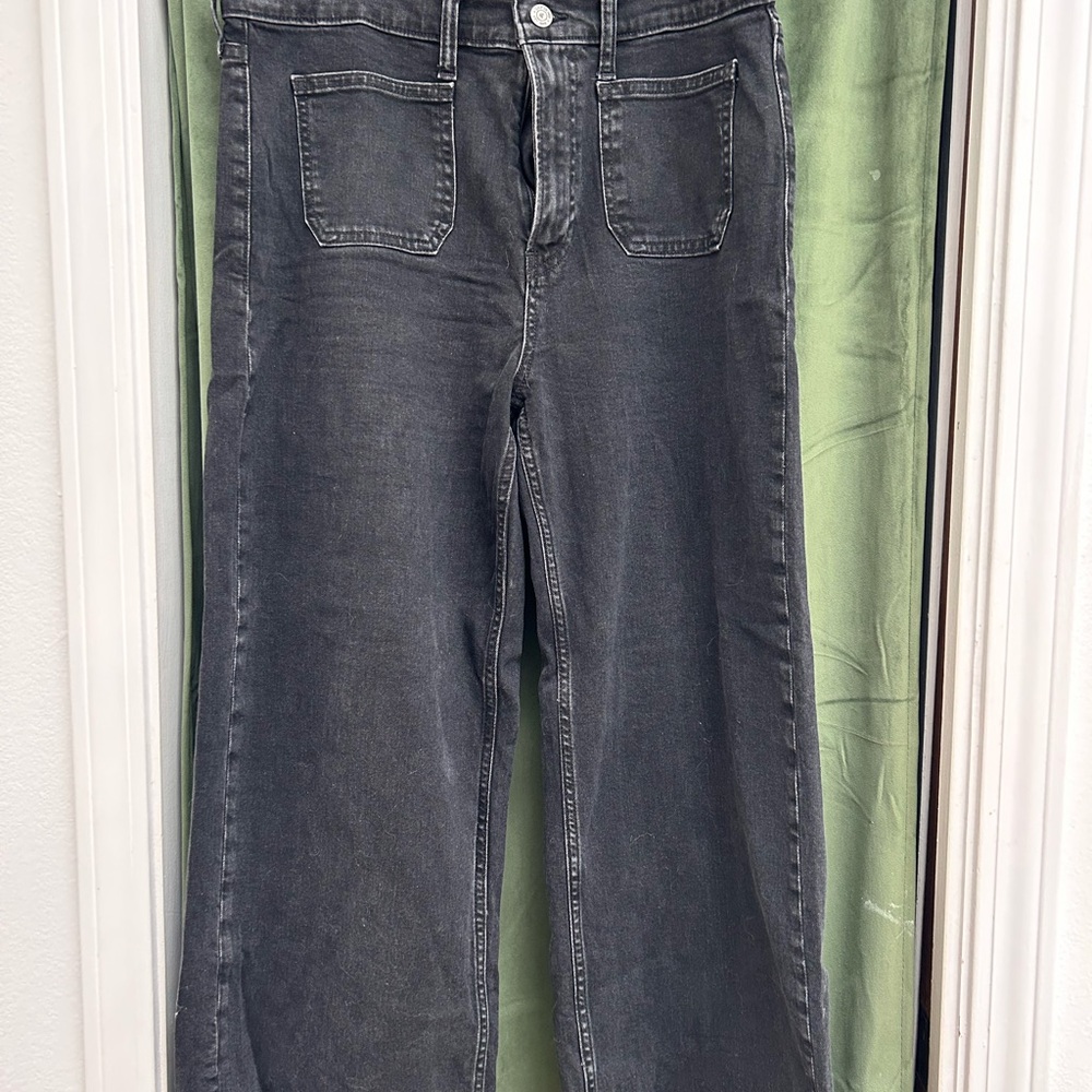 Gap High Rise Wide Leg Crop Jeans